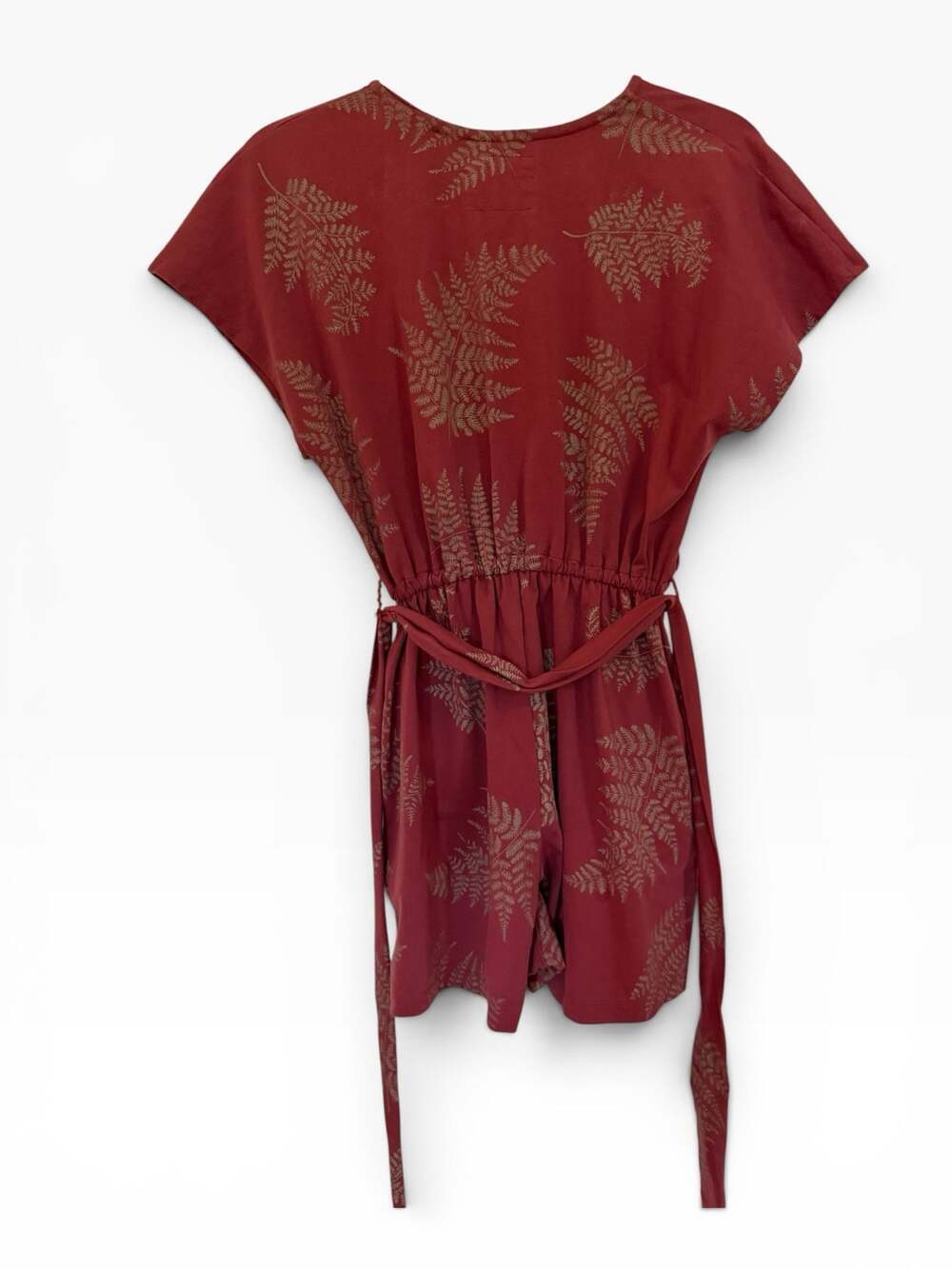 tonlé Fern Print Wrap Romper Size Small - Picture 2 of 8